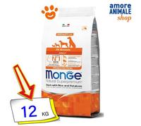 Monge Natural SuperPremium Croquettes Chien Adulte – Canard, Riz et Pommes de Terre – 12 kg
