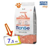 Monge Chien Naturel Superpremium Mini Chiot & Junior Saumon Et Riz 2,5/7,5 Kg