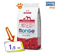 Monge Chien Naturel Superpremium Mini Start Avec Poulet Nourriture Sec 1,5 KG