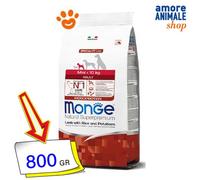 Monge Chiens Naturel Superpremium Mini Adulte Agneau 800 Gr/2,5/7,5 Kg