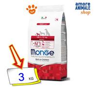 MONGE Natural SUPERPREMIUM Dog Mini Chicken Dry Dog Food Prime