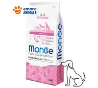 Monge Croquettes pour chien Toutes Races Adulte – Porc et Riz – 12 kg