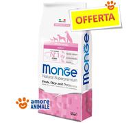 Monge Croquettes pour chien Toutes Races Adulte – Porc et Riz – 12 kg