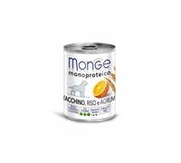 MONGE Dog Fruit Monoprotein Dinde avec Riz et Orange 400 g