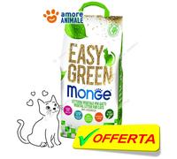 Monge Easy Green Litière pour Chat, Chats, furets Reptiles, 10 litres biodégradable WC