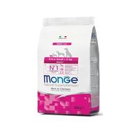 Monge Extra Small Chien Adult Poulet 800 gr Aliment complet pour chiens adultes de petite taille, goût poulet 800 grammes.