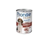 Monge Fresh Chien, nourriture complète pour chiens adultes monge fresh goût AGNEAU | 24 boîtes de 400 grammes chacune.
