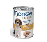 MONGE Fresh Dog - Morceaux de poulet en pâtée - 400g