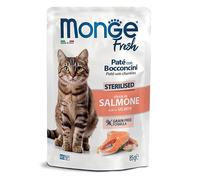 Monge Fresh Paté avec collations riches en saumon - Stérilised 85 g - 28 pièces