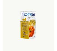 MONGE GATTO, aliment complet pour chats adultes goût thon avec quinoa et citrouille | 12 sachets de 80 grammes chacun.