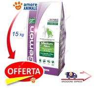 Monge Gemon Medium Adulte Agneau Et Riz 15 Kg - Croquettes Pour Chiens Adultes