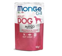 MONGE Grill - Nourriture humide de boeuf grillé sans céréales - 100g