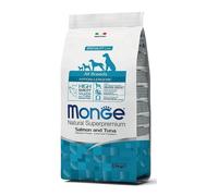 MONGE Hypoallergenic Natural - Croquettes hypoallergéniques de saumon et thon - 2,5 kg