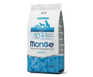 MONGE Light - Croquettes de saumon avec riz - 2,5 kg