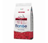 Monge Mini chien senior poulet 3 kg, aliment complet pour chiens âgés de petite taille, goût poulet 3 kg.
