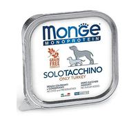 Monge monoproteico seulement Dinde Nourriture humide pour chiens 12 x 150gr