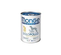 Monge Monoprotein Cane Grainfree, aliment complet pour chiens adultes de toutes tailles, monoprotéines, sans céréales goût poulet | 6 boîtes de 400 grammes chacune.