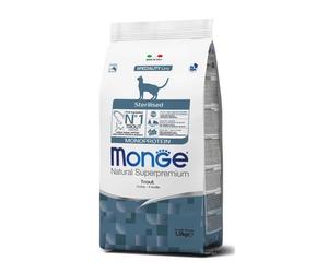 MONGE Monoprotein Cat Sterilised avec des truites 400g