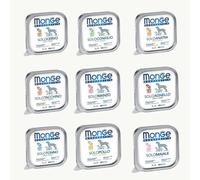 Monge Monoprotein chien humide monoprotéique pour chiens de toutes tailles saveurs Assortiment formule grainfree | 12 bacs de 150 grammes chacun.