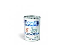MONGE Monoprotein Solo Dog - Pâtée monoprotéinée de canard sans céréales - 400 g