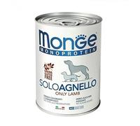 Monge Monoprotéique AGNEAU SEULEMENT Aliment humide pour chiens 12 X 400 gr