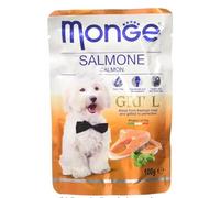 Monge Natural Grill Bocconcini humide avec saumon, grain libre, chondroïtine et glucosamine, 100 g