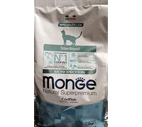 Monge Aliment pour chat Natural Superpremium Stérilisé Monoprotéine Morue 1,5 kg