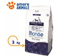 Monge Naturel Superpremium Moyen Adulte 3 Kg - Croquettes Pour Chiens
