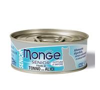 Monge Nourriture Humide pour Chat Boîte, Filets de Thon et d'Alices Senior, 80 g x 24 Boîtes, Adulte, Chat, 80 g