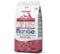 Monge Nourriture Sec Chien Adulte Tout Breeds Boeuf Et Riz 12KG