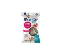 Monge Snack Dog Gift Dental Sticks, collations pour chiens chiots de toutes tailles, goût porc avec griffe du diable, sans céréales | 3 paquets de 210 grammes chacun.