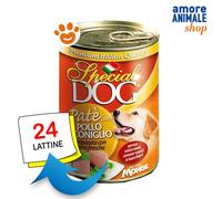 Monge Spécial Chien Adult Paté Poulet Et Lapin Nourriture Humide Canette À 400 G