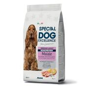 Monge Special Dog Excellence Medium Adult Porc 3Kg, aliment complet pour chiens adultes de taille moyenne, sans colorants, goût porc, lot de 3 kilogrammes.