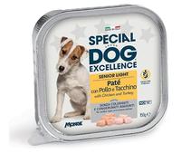 Monge Special Dog Excellence pâté, humide sans colorants, sans conservateurs pour chiens âgés de toutes tailles goût poulet et encoche | 12 bacs de 150 grammes chacun.