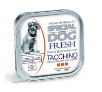 Monge Special Dog Fresh Paté et Bocconcini, humide sans colorants, sans conservateurs pour chiens de toutes tailles goût TACCHINO | 12 bacs de 150 grammes chacun.