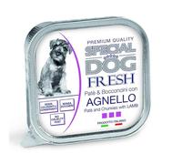 Monge Special Dog Fresh Paté et Bocconcini, humide sans colorants, sans conservateurs pour chiens de toutes tailles goût AGNEAU | 12 bacs de 150 grammes chacun.