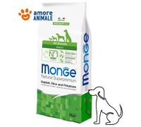 Monge Tout Breeds Adult Lapin Riz Et Pommes de Terre 12 KG - Croquettes pour