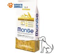 Monge Tout Breeds Adult Poulet Riz Et Pommes de Terre 12 KG Croquettes pour