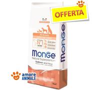 Monge Chien Puppy Et Junior Tout Breeds Saumon Riz 12 KG