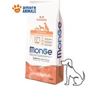 Monge Chien Puppy Et Junior Tout Breeds Saumon Riz 12 KG