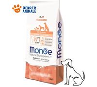 Monge Chien Puppy Et Junior Tout Breeds Saumon Riz 12 KG