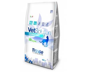 MONGE Vet Solution Cat Dermatosis - Croquettes vétérinaires pour chats avec problèmes de peau - 400 g