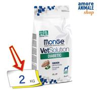Monge Vetsolution Diabetic 2/12 KG pour Chiens Contrôle L'Lors de Glucose