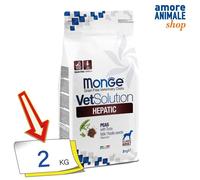 Monge Vetsolution Fonction Hépatique 2/12 KG - Croquettes pour Chiens Problèmes
