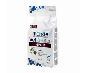 Monge Vetsolution Hepatic Cane All Breeds 12 kg, aliment complet pour chiens adultes de toutes tailles et races pour le soutien de la fonction hépatique, 12 kg.