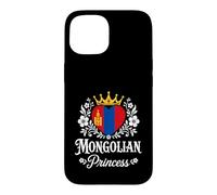 Mongolian Princess Mongolia Flag Proud Mongolian Girl Coque pour iPhone 15