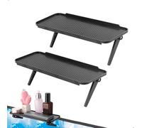 mongtsamz Etagere pour Decodeur,2 MatéRiau ABS Suporte Television pour Moniteur de Bureau, Support Television Pour Moniteur TV pour Haut-Parleurs, BoîTiers MultiméDia, Routeurs, TéLéCommandes