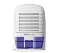 MONHOUSE Deshumidificateur 1500 Ml Absorbeur D humidite Portable - Mini Deshumidificateur D air Pour La Maison, La Chambre A Coucher, La Voiture, Le Bureau - Demoulant electrique - Blanc Et Pourpre