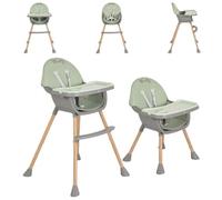 Moni chaise haute enfant Biscotti 2 en 1 Chaise pour enfant Pieds antidérapants, coloris:verdoyant