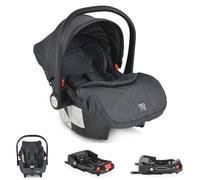 Moni coque bébé Trio Set avec base Isofix Royal, i-Size (40-87cm), adaptateur, coloris:noires